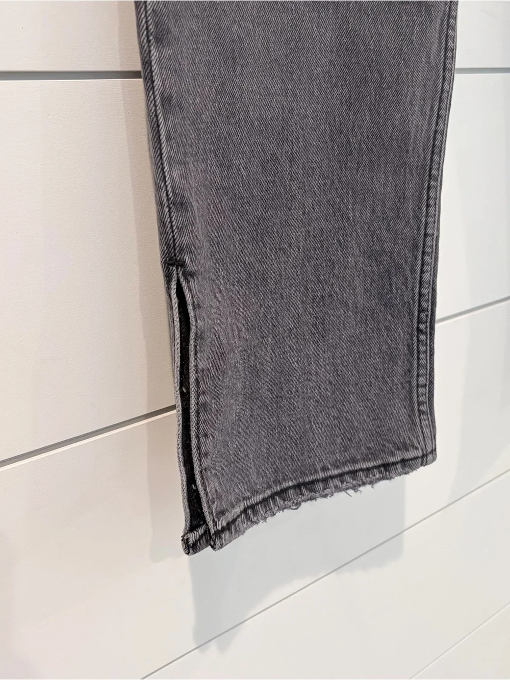 Abercrombie 90s Straight Ultra High Rise Gray Jeans Grunge Y2K 30 Charcoal - Picture 6 of 14